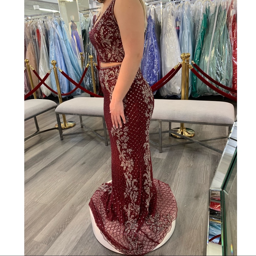 Sherri Hill Burgundy